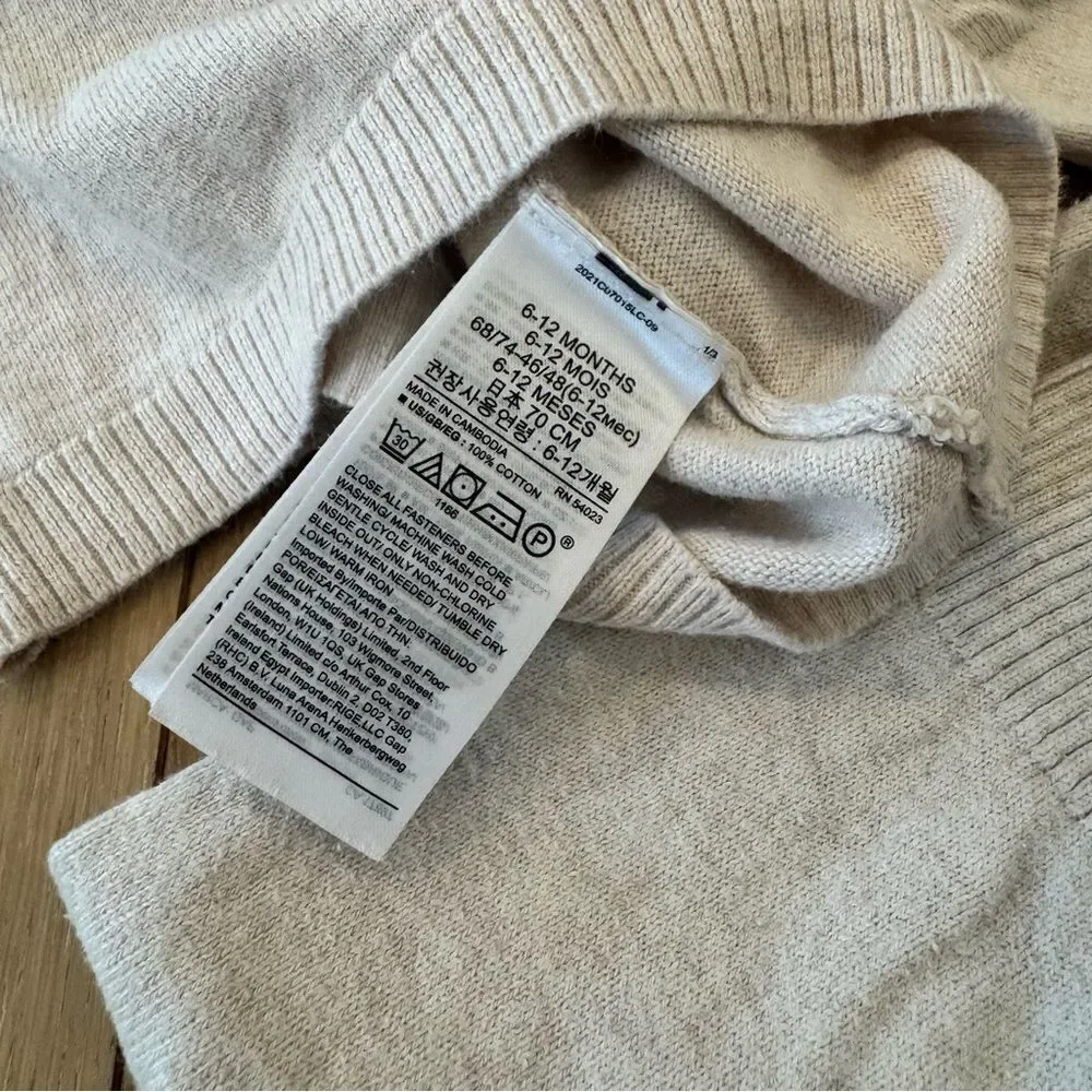 Cream Ruffle Baby Sweater and Pants Sets - Baby Gap Bundle
